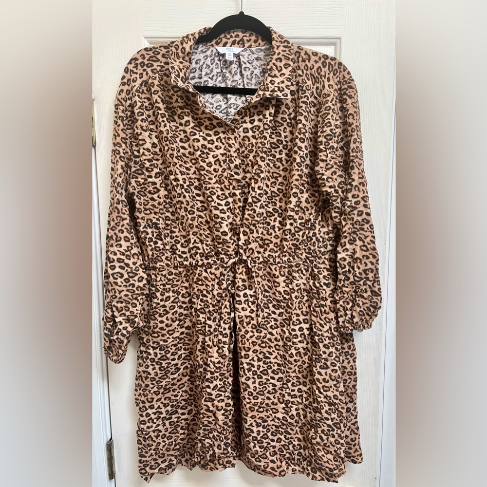 XXL Time&True leopard print shirt dress